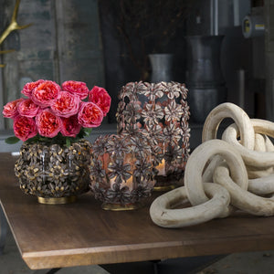 Rococo Vase/ Lantern, Rose