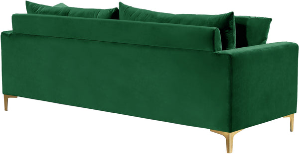 Lucy Sofa In Green Velvet