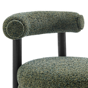 Esther Boucle Accent Chair, Speckled Green 