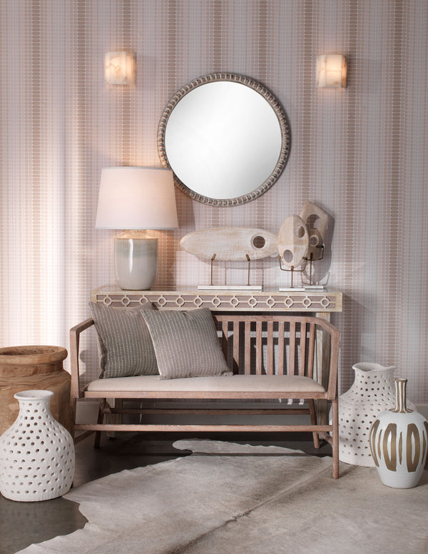 Borealis Tall Hexagon 1-Light Wall Alabaster Sconce