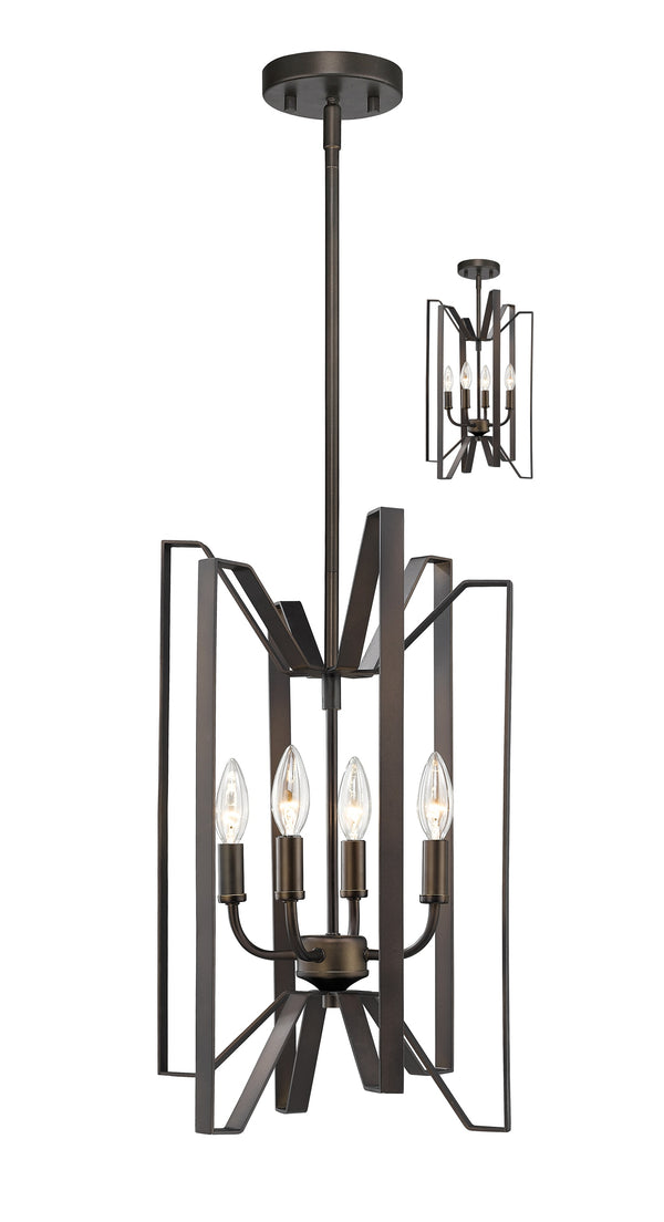 Marsala 4 Light Pendant in Bronze Finish