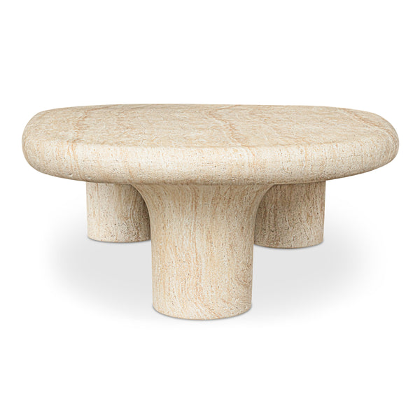 Moe's Warby Outdoor Coffee Table in Beige