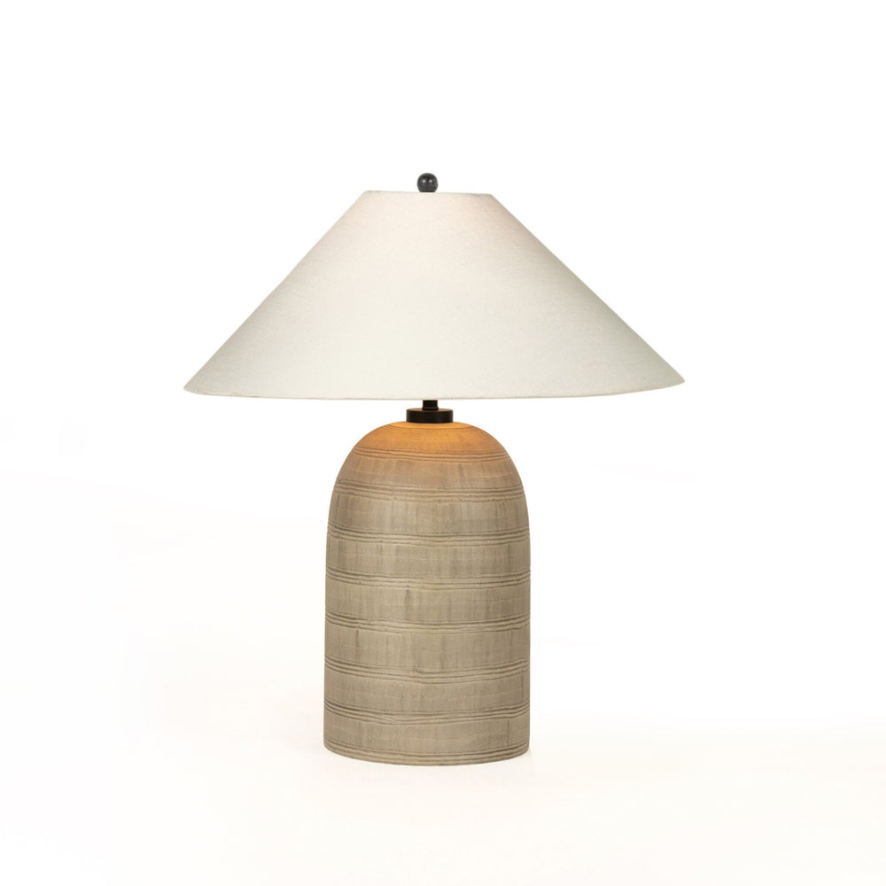 Brynner Table Lamp - Dripping Etched Silver