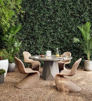 Portia Outdoor Dining Chair In Vintage Ntrl
