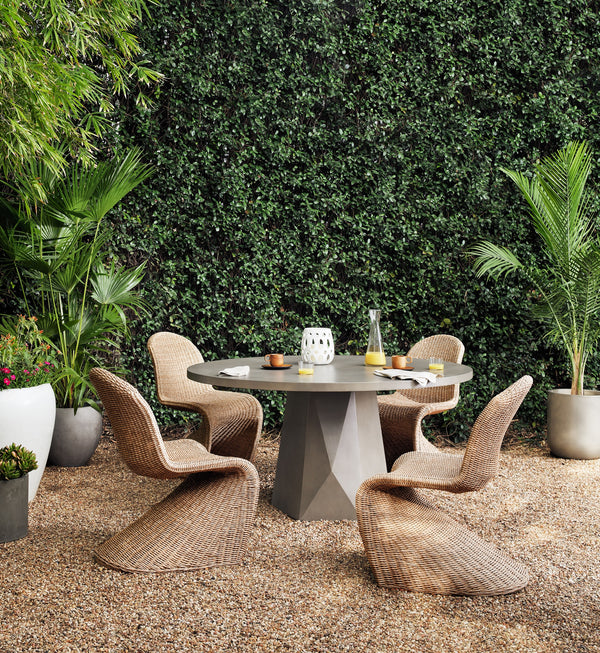 Portia Outdoor Dining Chair In Vintage Ntrl