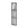 Noah 12.2x55 Black Metal w/White Fabric Shade Rectangular Wall Sconce