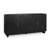 Albero Solid Wood 4Dr Buffet - Handcrafted Black Finish