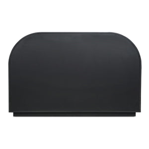 Salone Cabinet in Black with Reeded Glass