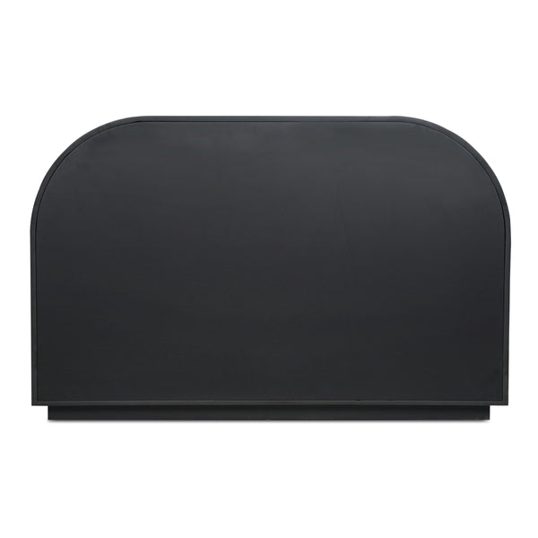 Salone Cabinet in Black with Reeded Glass