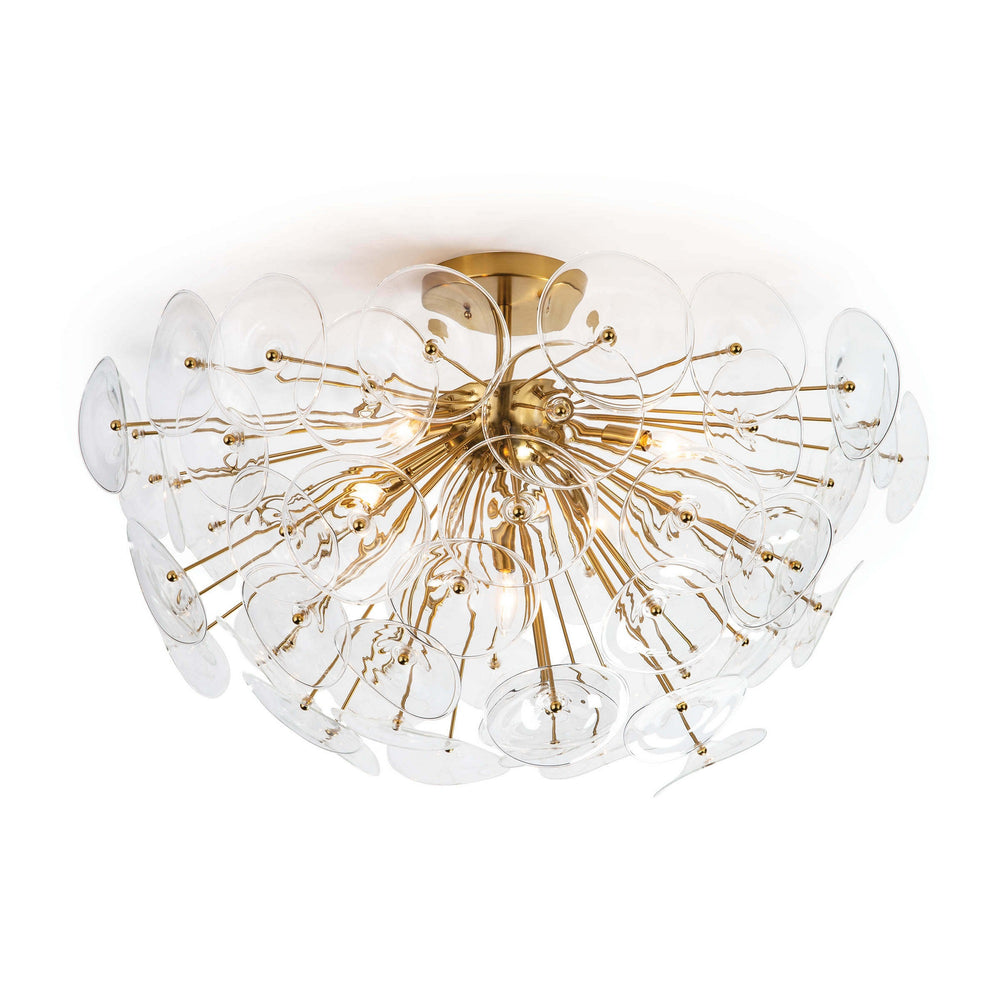 Poppy Glass Semi Flush Mount (Clear)