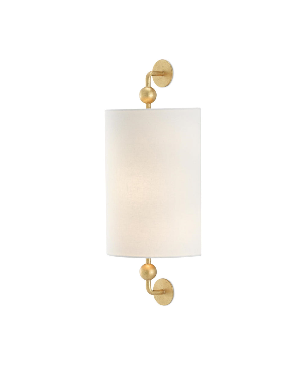 Tavey Gold Wall Sconce In Contemporary Gold Leaf