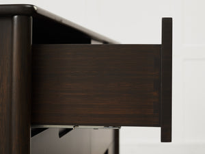 Weston Five Drawer Chest, Black Walnut