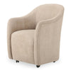 Drava Rolling Dining Chair in Beige