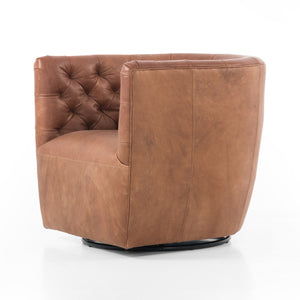 Hanover Swivel Chair In Heirloom Sienna