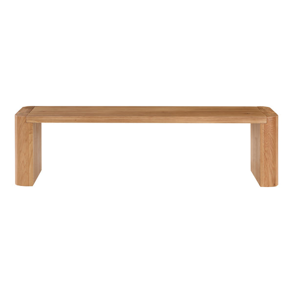 Post Small Dining Bench in Natural Finish