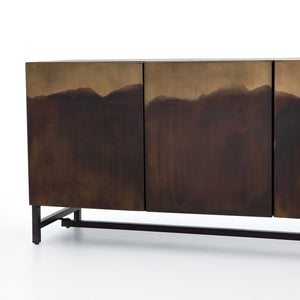 Stormy Media Console in Aged Brown