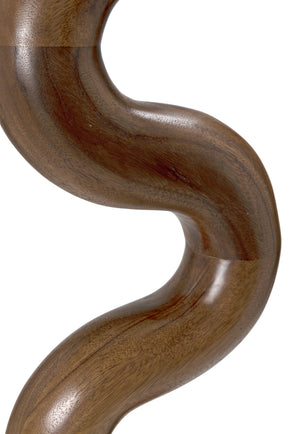 Asclepius Dark Walnut Sculpture