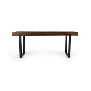 Duarte Solid Wood Counter Table - Rustic Brown