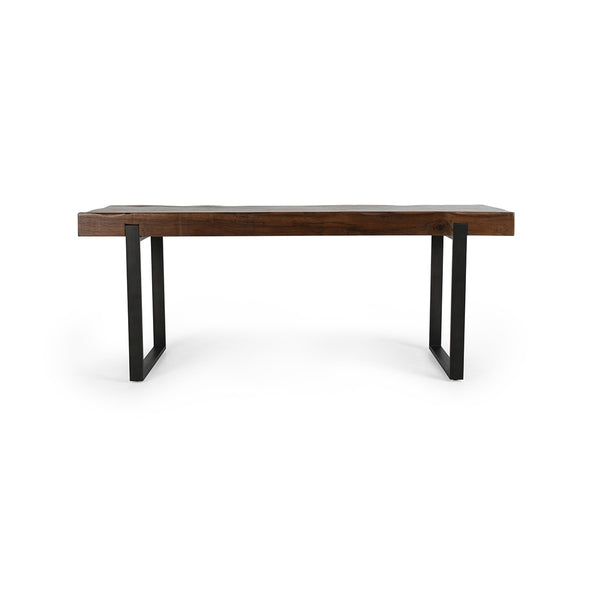 Duarte Solid Wood Counter Table - Rustic Brown