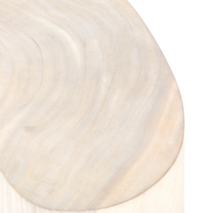 Avett Coffee Table Short Piece In Bleached