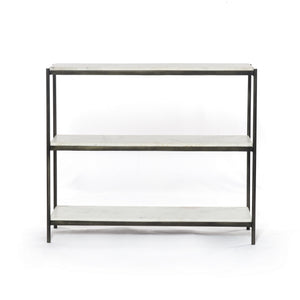 Felix Small Console Table In Hammered Grey