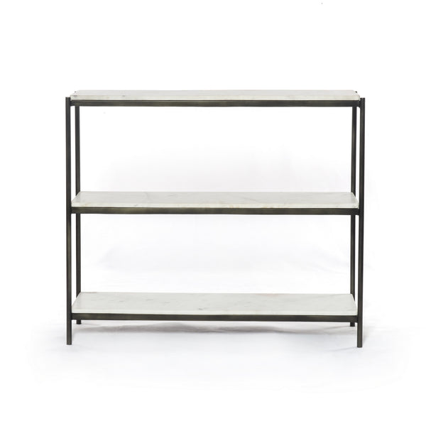 Felix Small Console Table In Hammered Grey