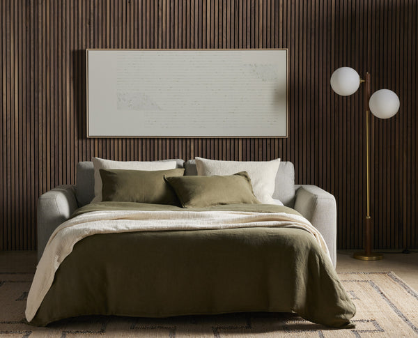Colt Sofa Bed In Aldred Silver In Queen