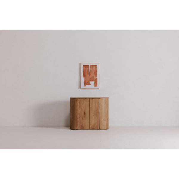 Moe's Cici 1 Framed Painting with Pine Frame