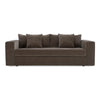 Moe's Kiran Sleeper Sofa in Warm Charcoal Velvet