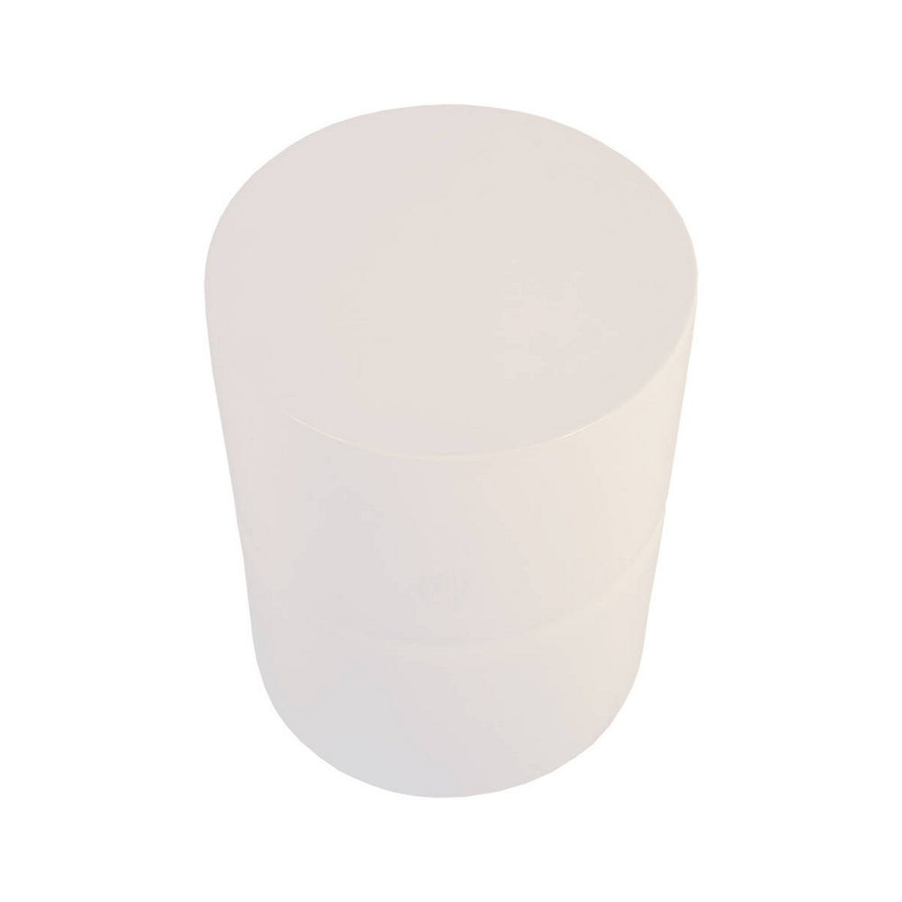Stacked Stool, Gel Coat White