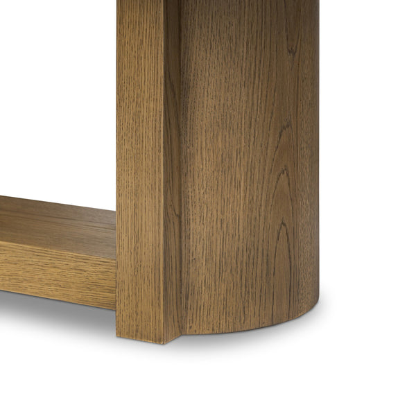 Garrett Dining Table - Amber Oak Thin Veneer
