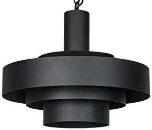 Parlor Pendant, Black Steel