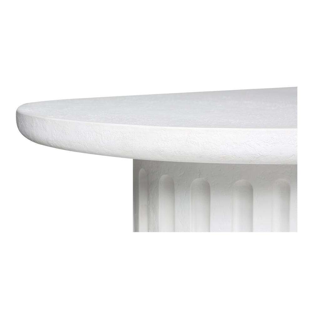 Moe's Eris Outdoor Dining Table in White