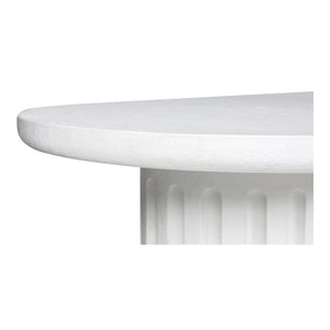 Moe's Eris Outdoor Dining Table in White