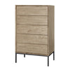 Hathaway KD Chest 5 Drawers, Drifted Sand