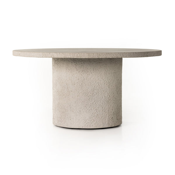 Otero Round Outdoor Dining Tbl 60 In White