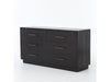 Suki 6 Drawer Dresser- Burnished Black