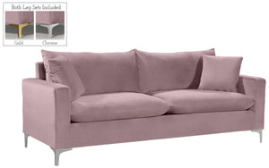 Lucy Sofa In Pink Velvet