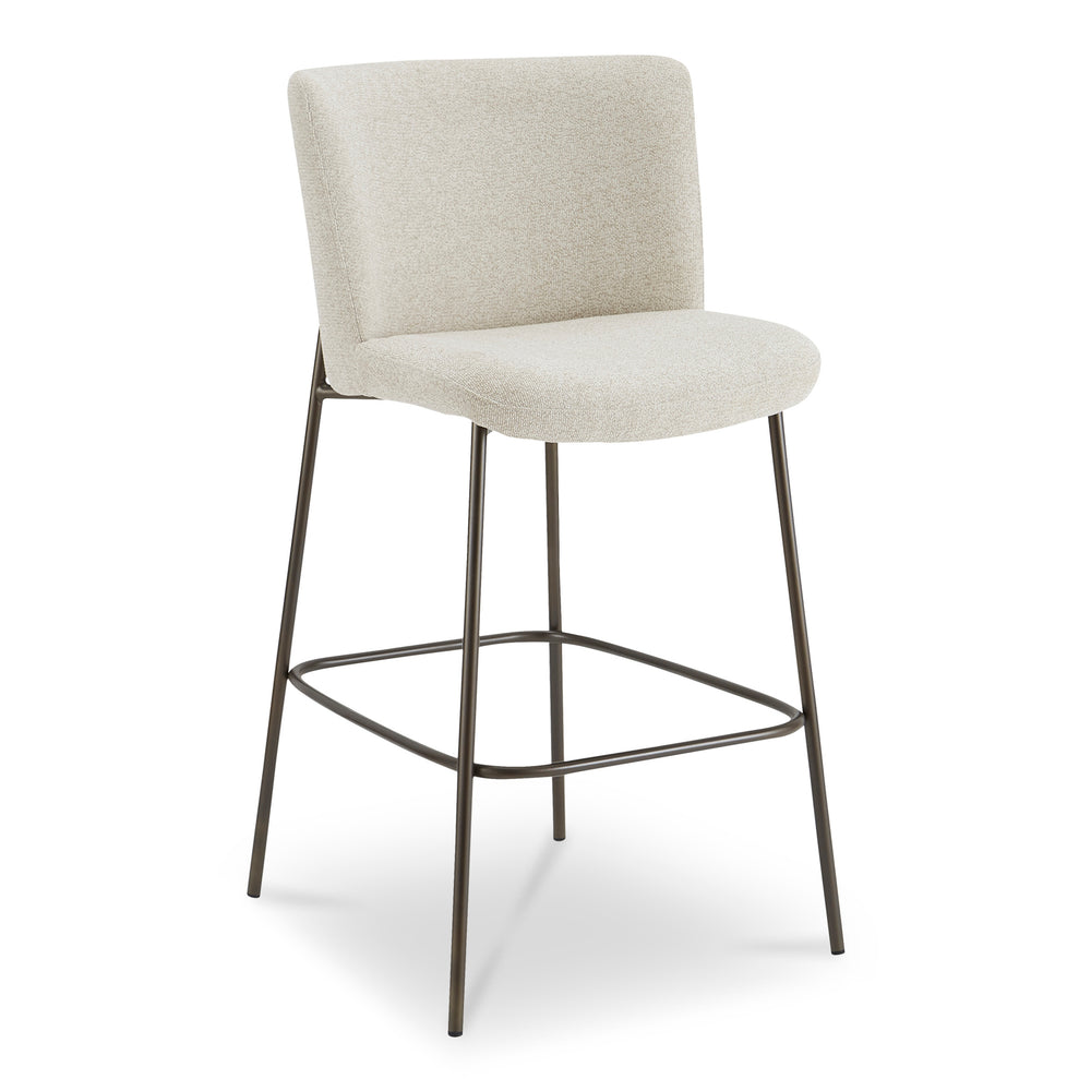 Moe's Early Bar Stool in Beige Performance Fabric