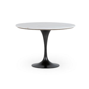 Powell Bistro Table In 42" In White Marble