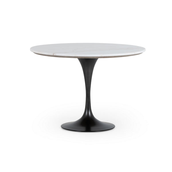 Powell Bistro Table In 42" In White Marble