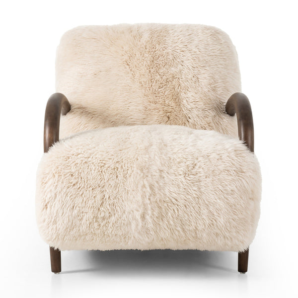 Sandro Chair - Champagne Mongolian Fur