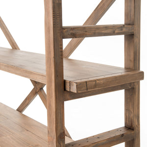 Toscana Large Bookshelf In Sundried Wheat