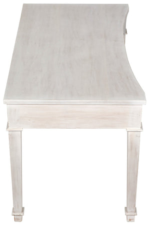 Curba Desk, White Wash