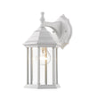 Waterdown 1 Light Outdoor Wall Light in Gloss White Finish
