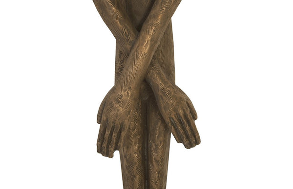 Skinny Male Wall Art, Resin, Bronze