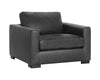 Baylor Armchair - Marseille Black Leather