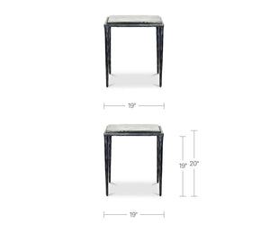 Moe's Mari Sculpted Glass Side Table