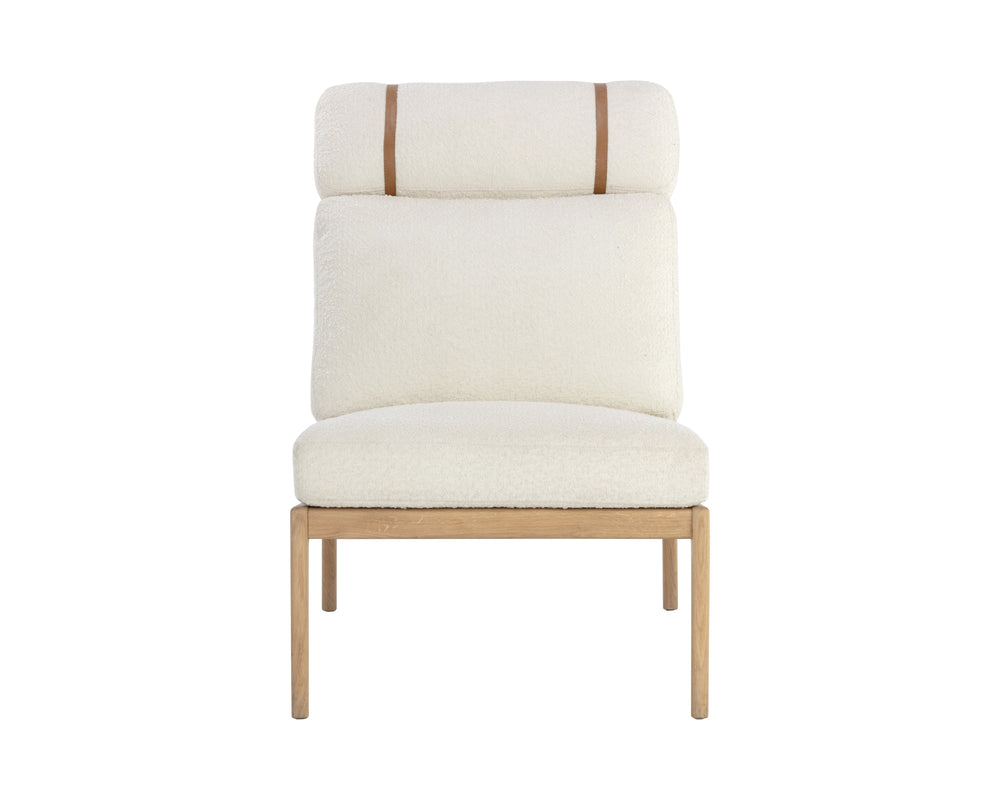 ELANOR LOUNGE CHAIR - LIGHT OAK - ALTRO WHITE
