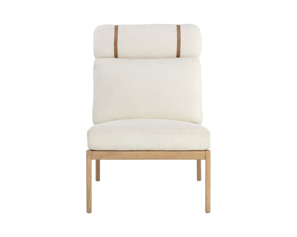 ELANOR LOUNGE CHAIR - LIGHT OAK - ALTRO WHITE